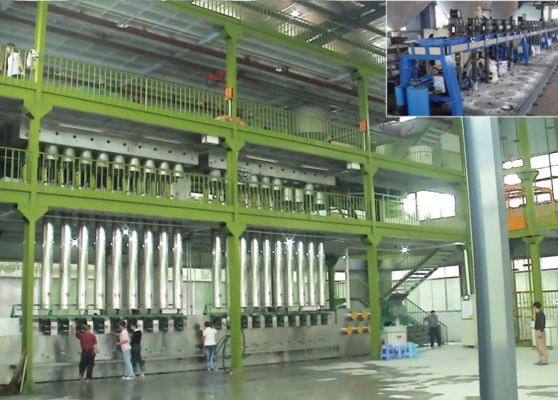 Recycled polyester staple fiber production line